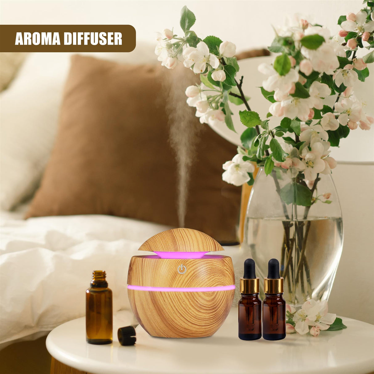 Mini Humidifier USB 130ml by GEEZY - UKBuyZone