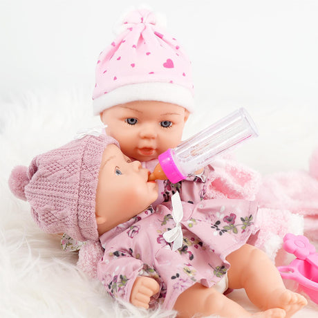 BiBi Twin Baby Dolls "Ella & Emma" (25 cm / 10") by BiBi Doll - UKBuyZone