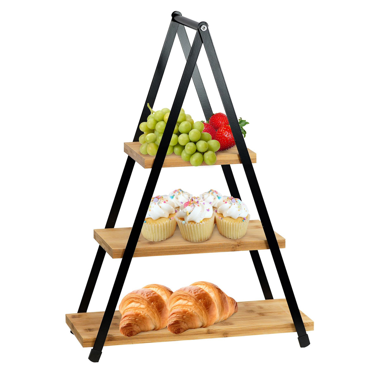 3 Tier Bamboo Serving Stand by GEEZY - UKBuyZone