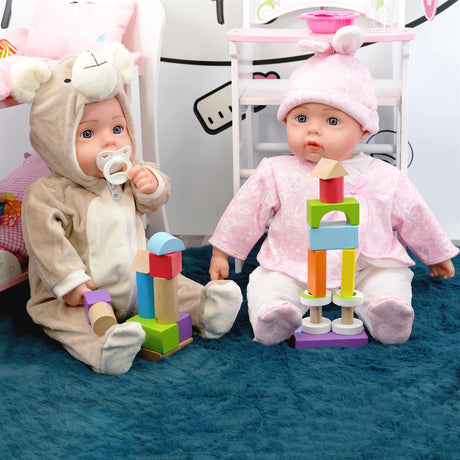 BiBi Outfits - Set of Two Clothes (Bear & Pink Bunny) (50 cm / 20") by BiBi Doll - UKBuyZone