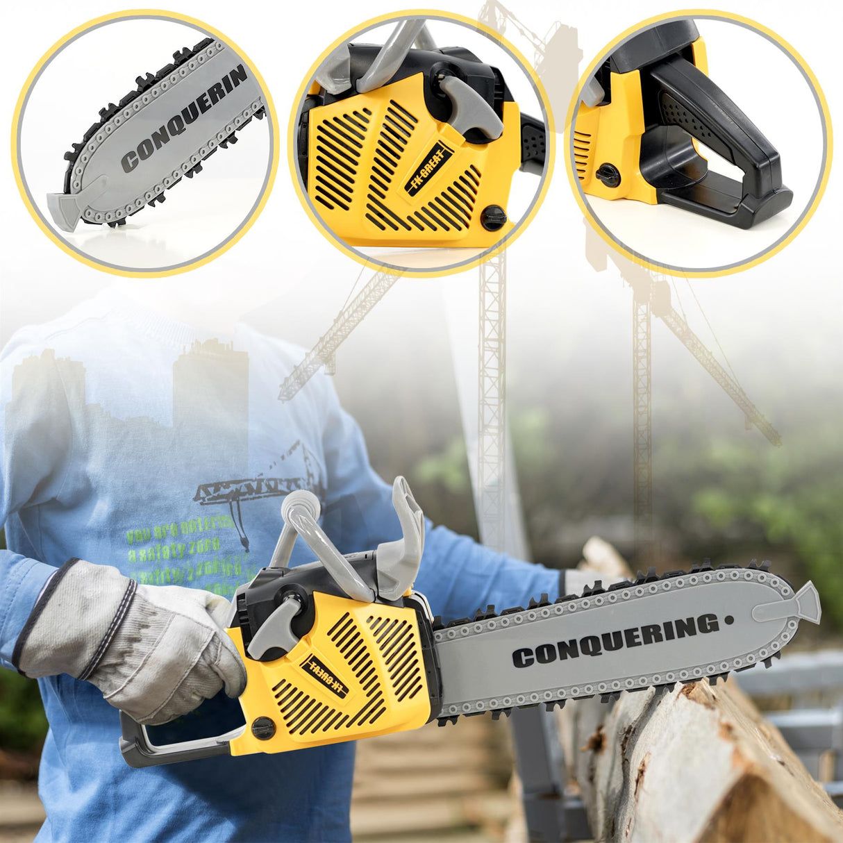 Kids Pretend Chainsaw Toy by The Magic Toy Shop - UKBuyZone