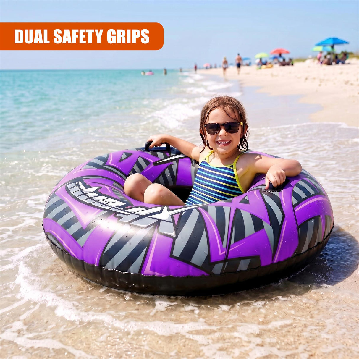 Inflatable Pool Ring 47" - Purple