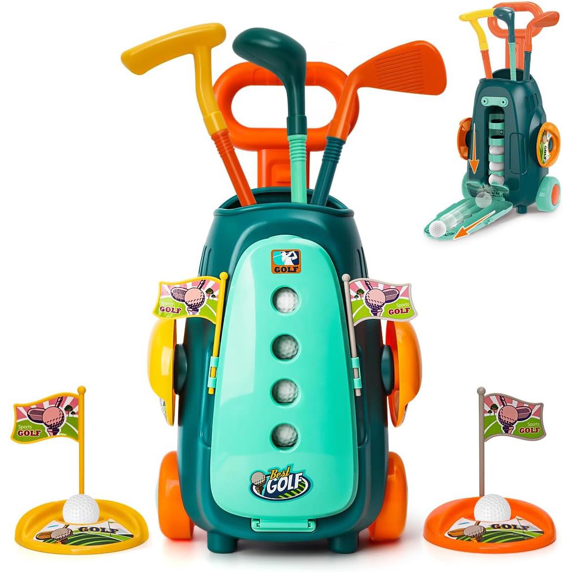 Kids Golf Club Set Indoor Outdoor Sports Toy by The Magic Toy Shop - UKBuyZone