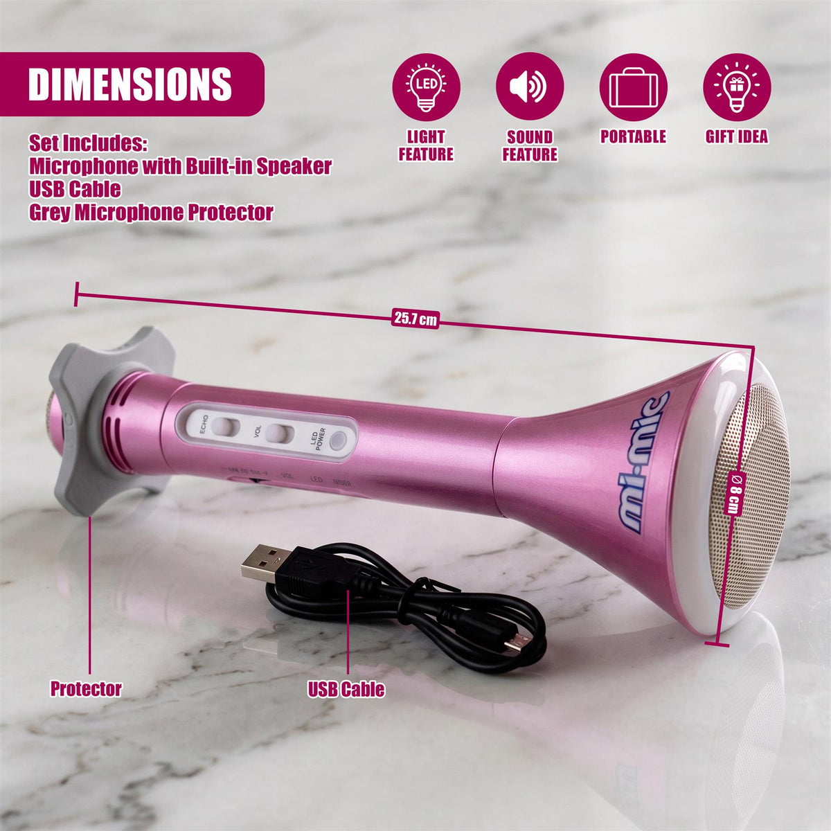2-in-1 Kids Karaoke Microphones