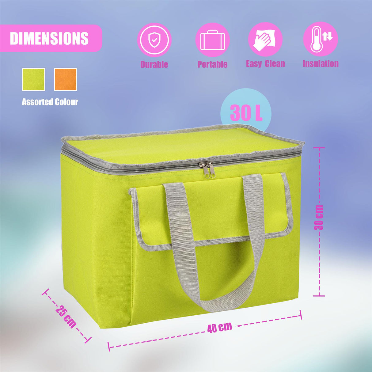 Large 30L Insulated Cool Bag by Geezy - UKBuyZone