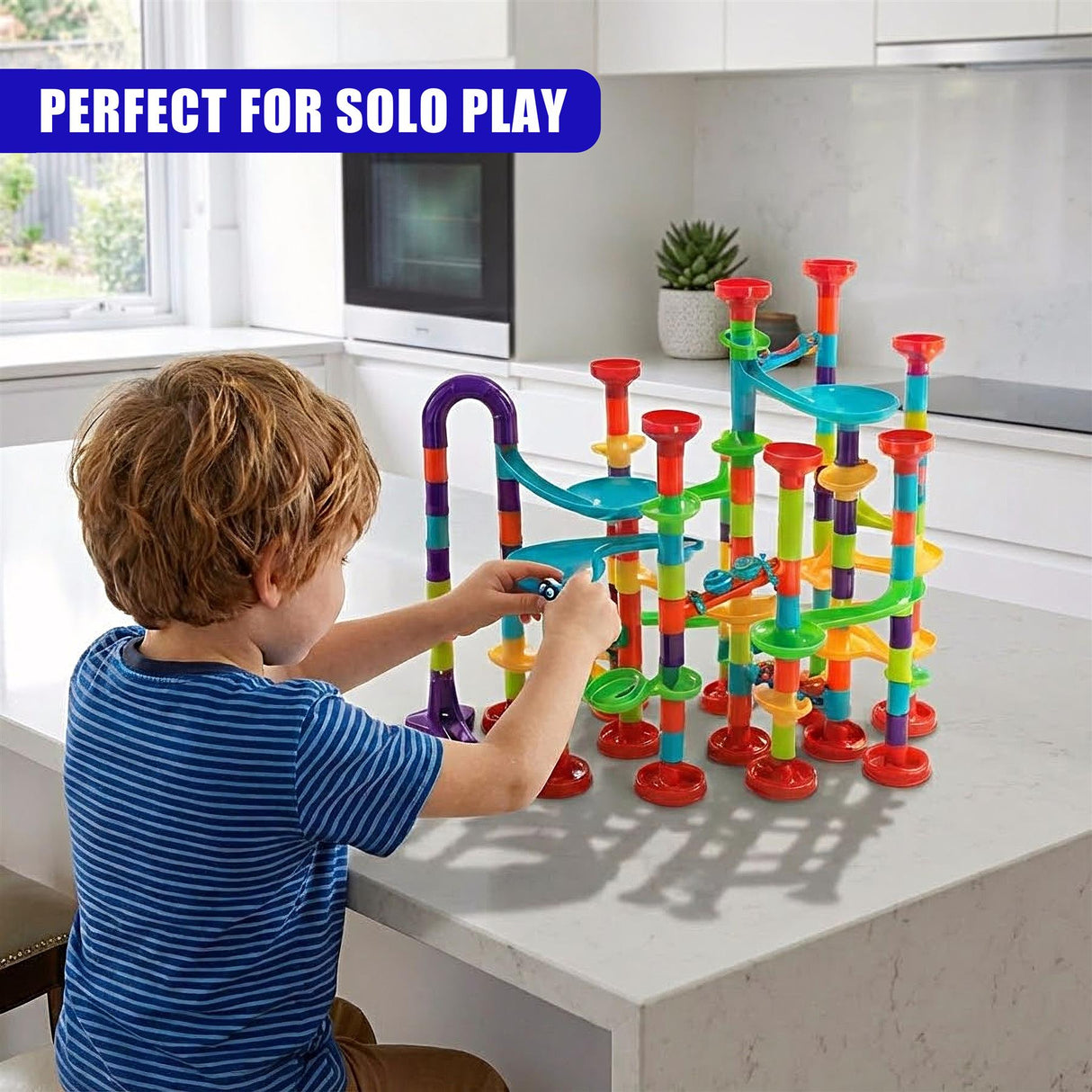 197 Pieces Marble Run Game