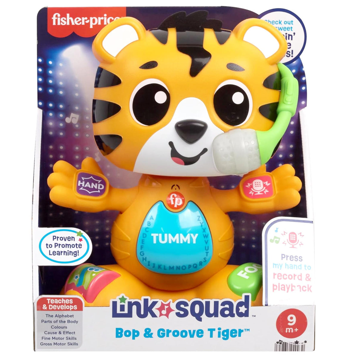 Fisher-Price Link Squad Bop & Groove Tiger Learning Toy