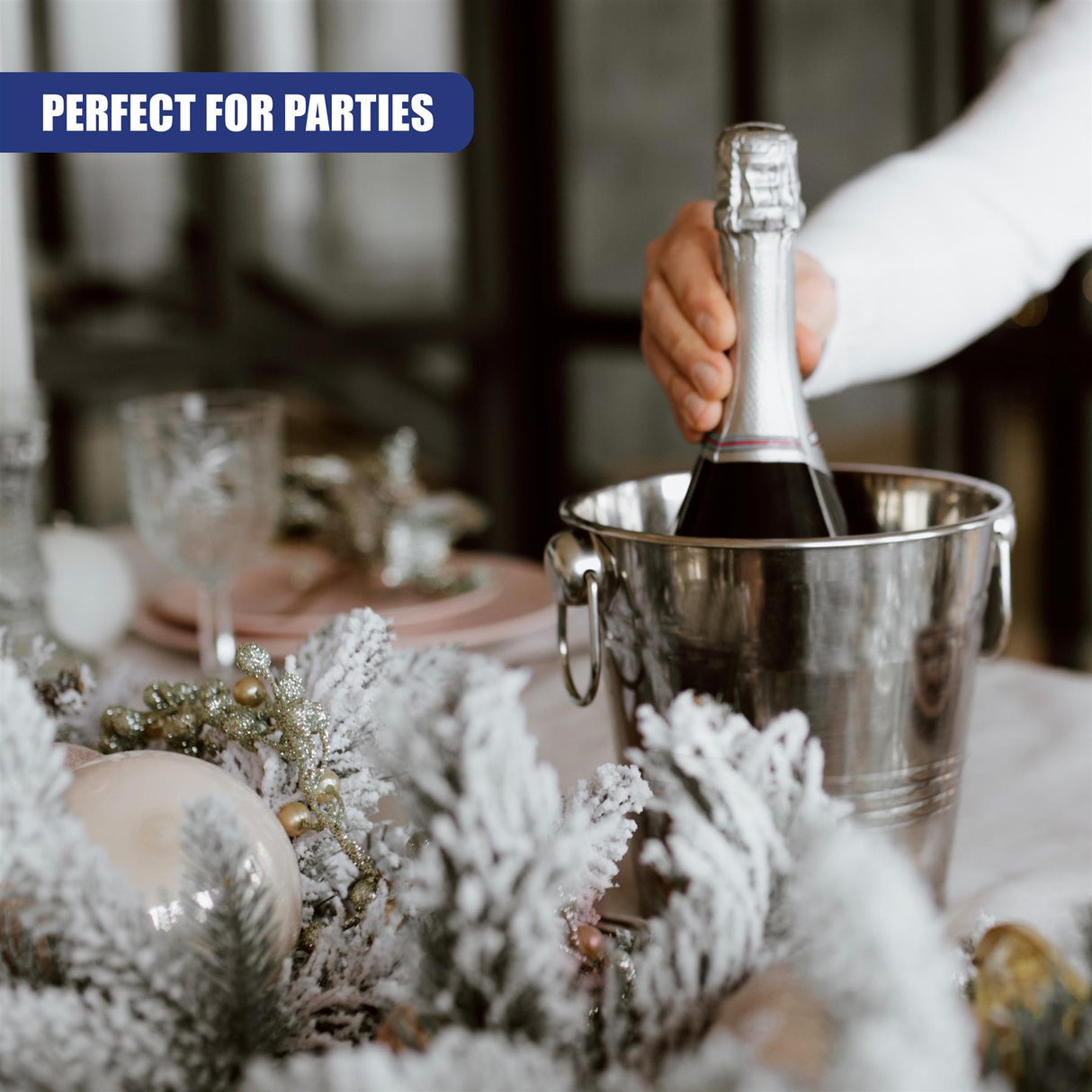 Stainless Steel Champagne Ice Bucket 4 Litre by GEEZY - UKBuyZone