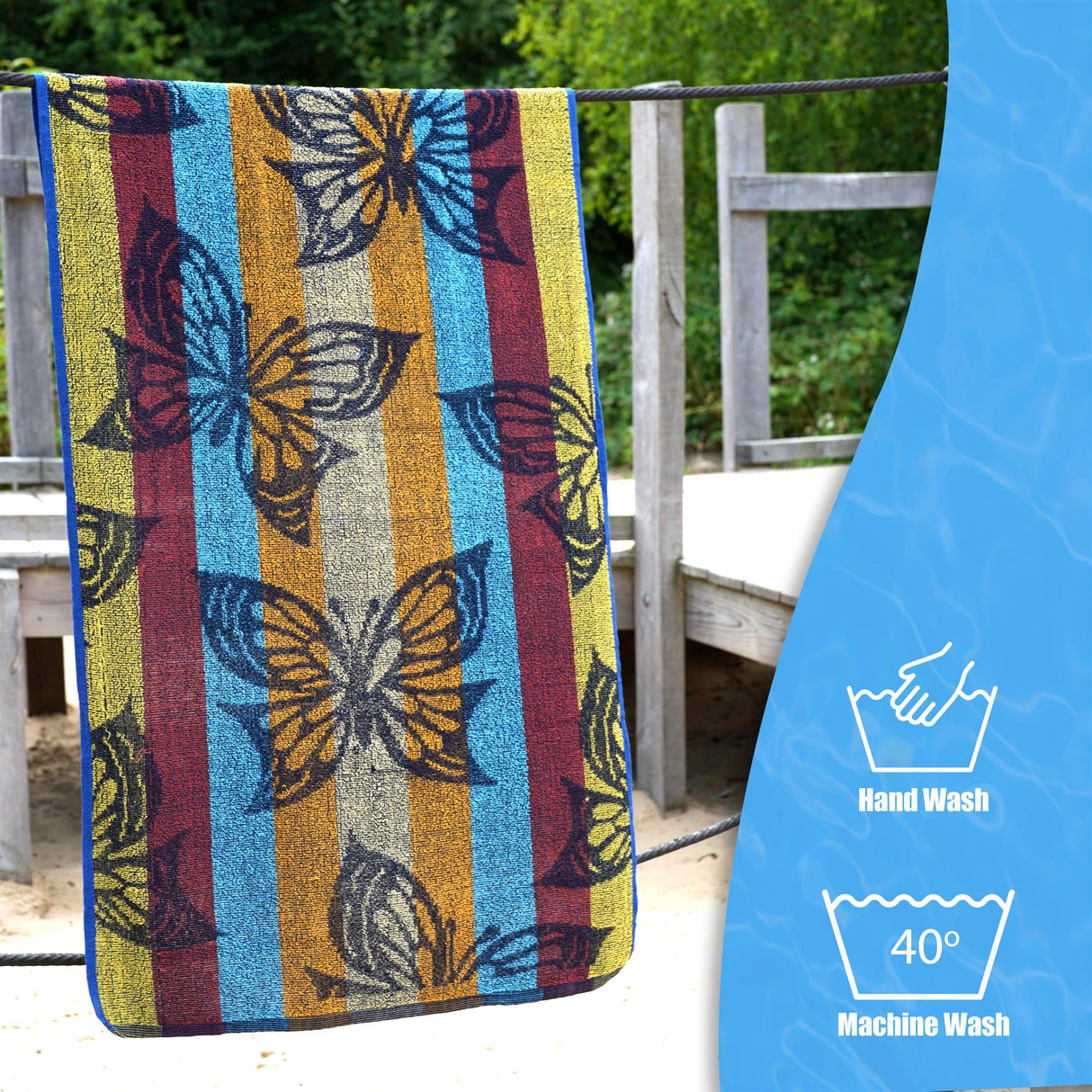 Large Multicoloured Beach Towels by Geezy - UKBuyZone