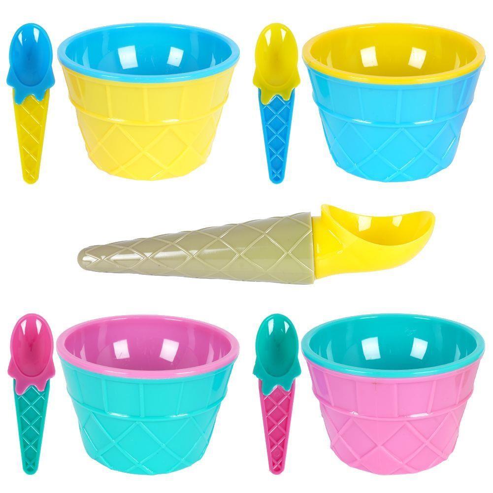 Ice Cream Bowls With Scoops by The Magic Toy Shop - UKBuyZone