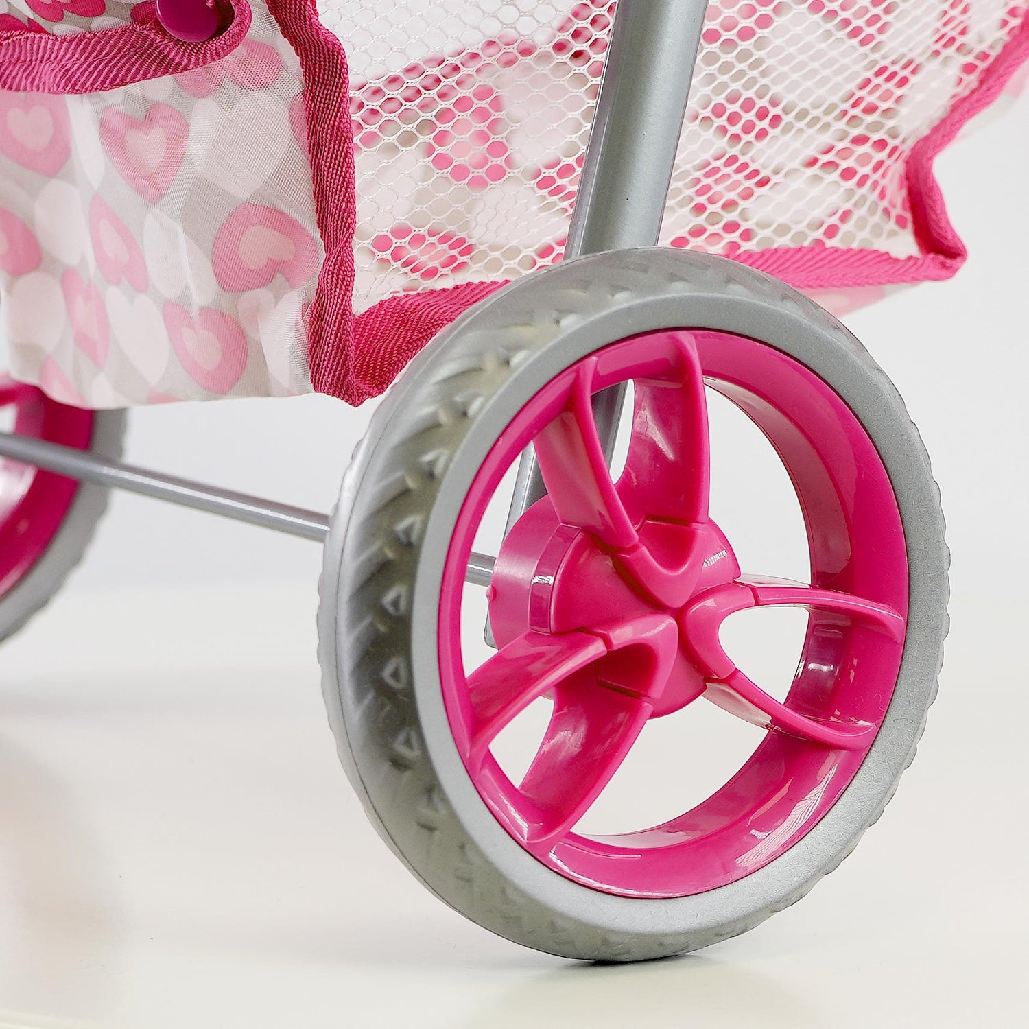 Baby Doll Pink Foldable Jogger Stroller by BiBi Doll - UKBuyZone