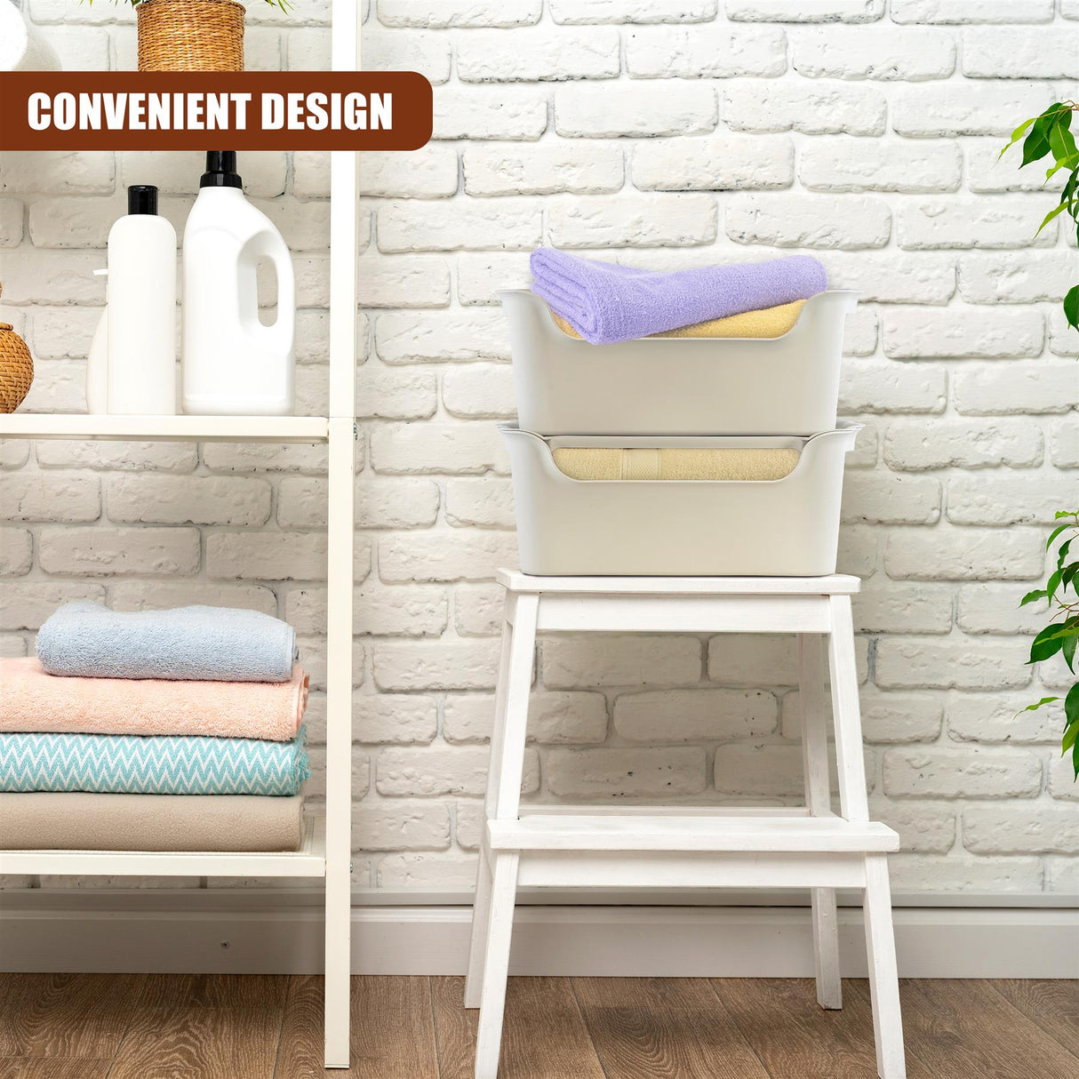 Storage Boxes with Lids Set of 4 by GEEZY - UKBuyZone