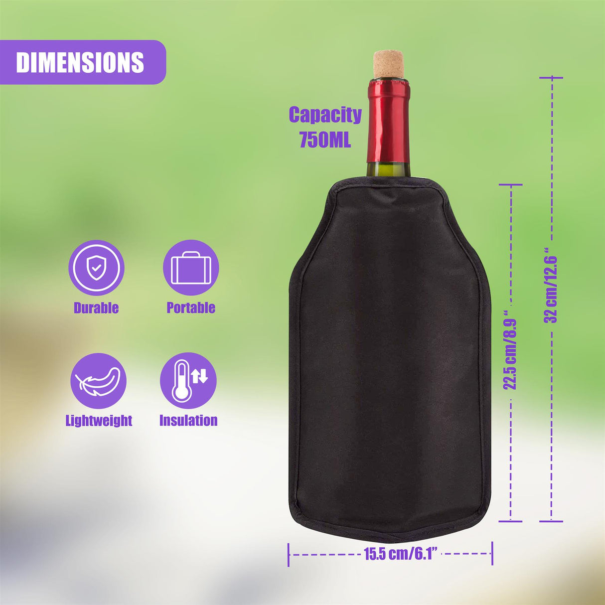 Wine Bottle Cooler Sleeve by Geezy - UKBuyZone