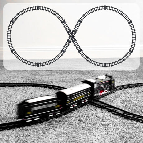 Classic Train Set with Tracks and Headlight by The Magic Toy Shop - UKBuyZone