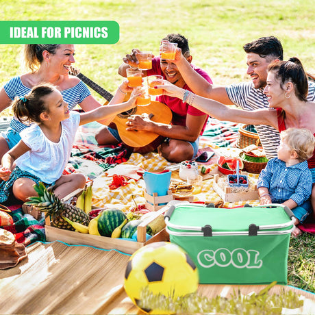 Green Cooler Basket Bag by Geezy - UKBuyZone