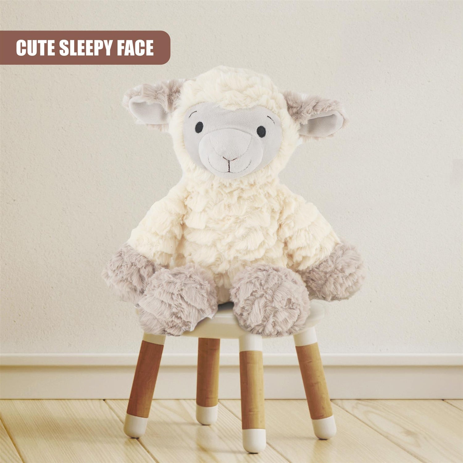 Plush Super Soft Lamb Cuddly Toy by The Magic Toy Shop - UKBuyZone
