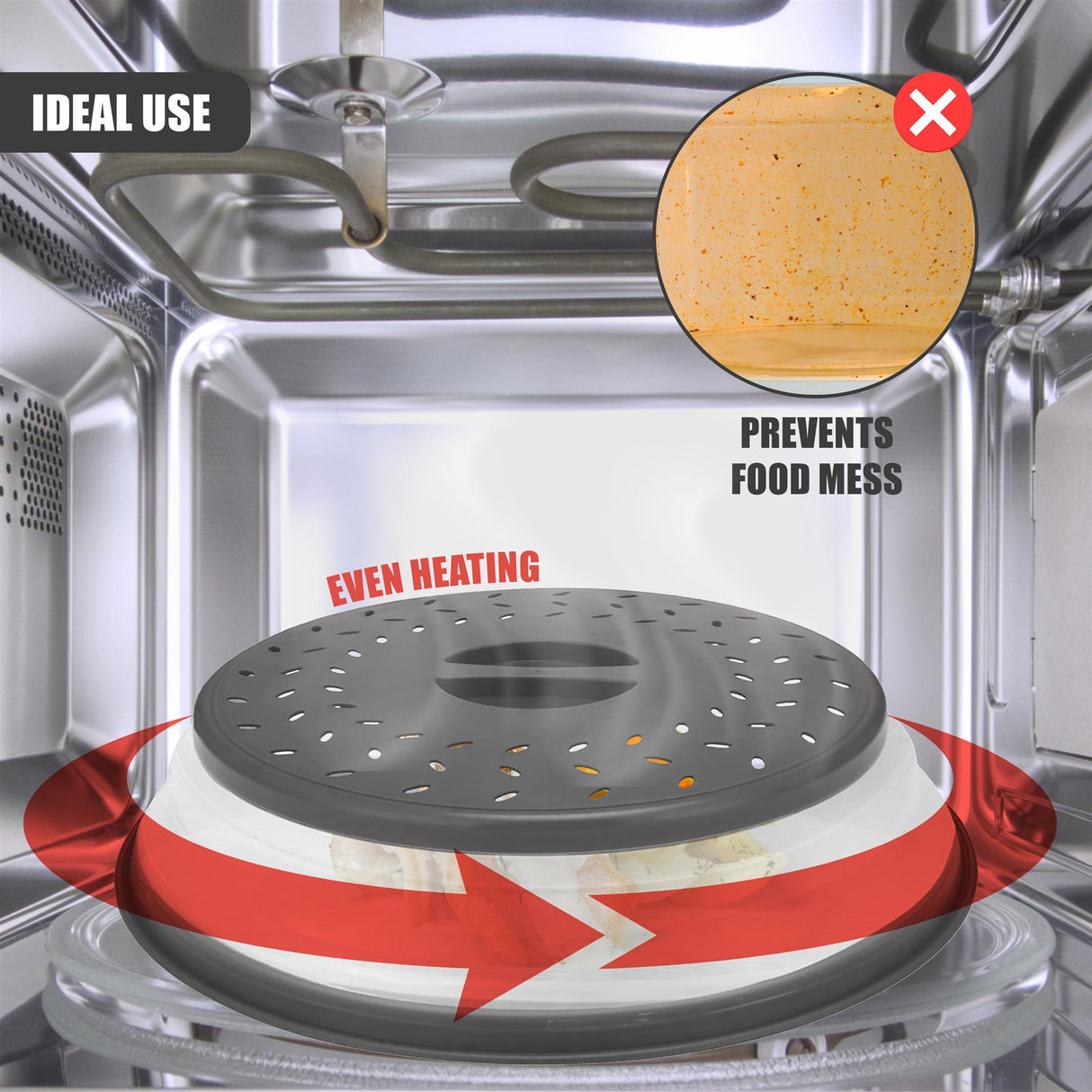 Collapsible Microwave Cover by GEEZY - UKBuyZone