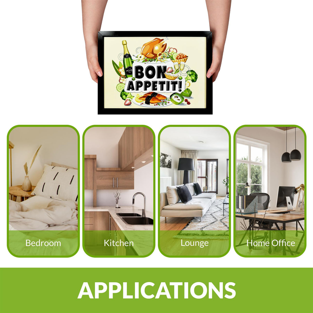 Lap Tray With Bean Bag Cushion (Bon Appetit) by Geezy - UKBuyZone