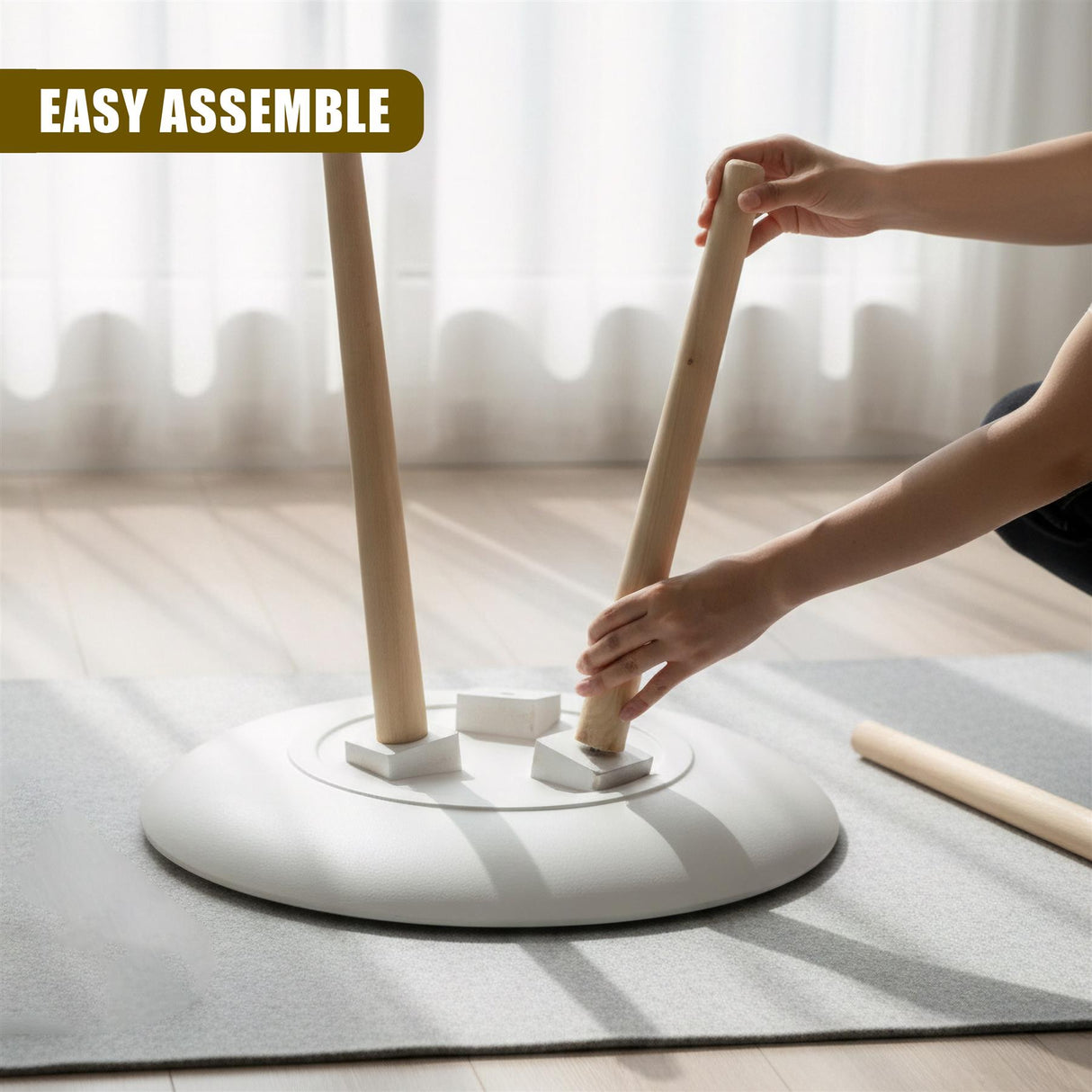 Round White Side Table