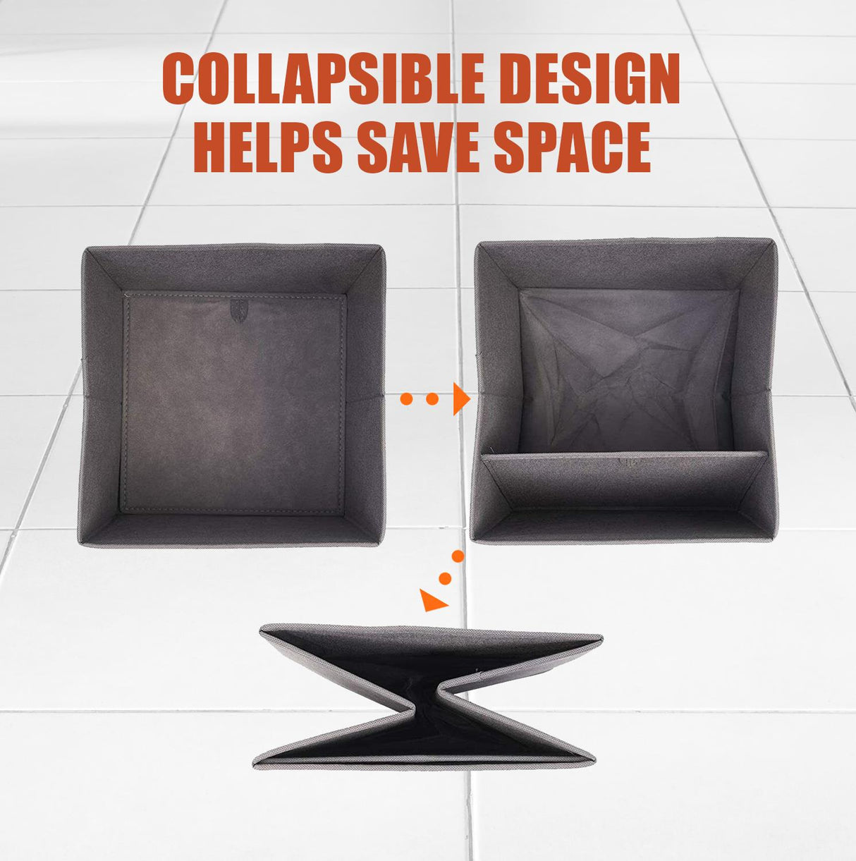 Foldable Square Canvas Storage by GEEZY - UKBuyZone