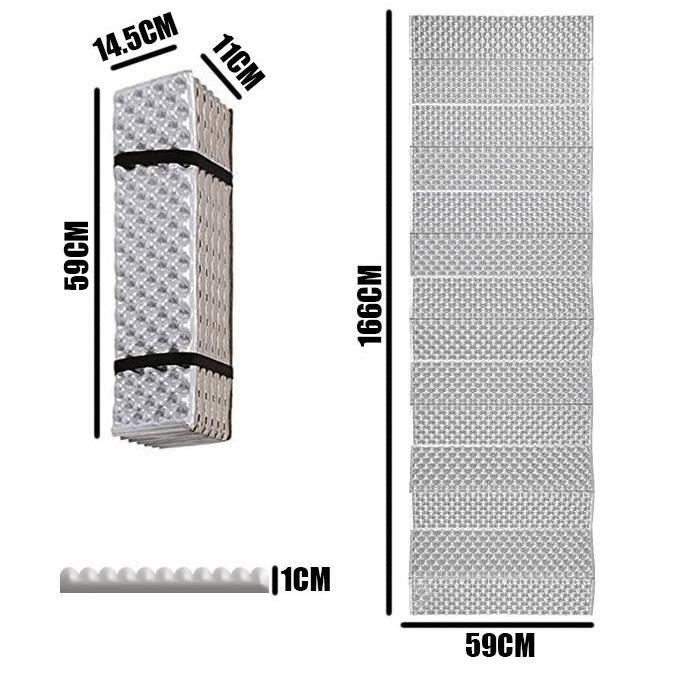 Camping Mat Foldable Lightweight Sleeping Mat by Geezy - UKBuyZone