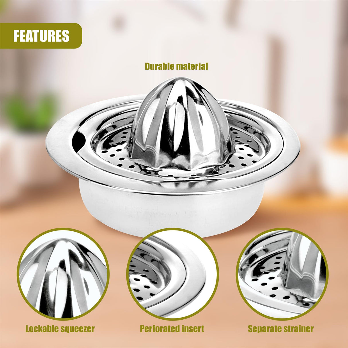 Citrus Press Fruit Juicer by Geezy - UKBuyZone