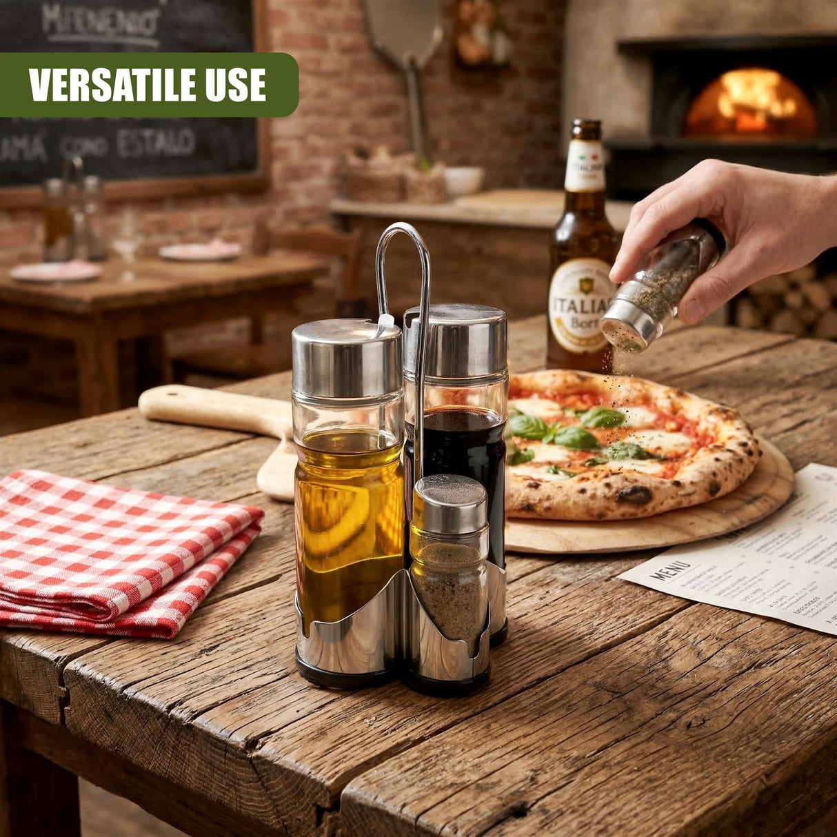 4 Piece Condiment Set