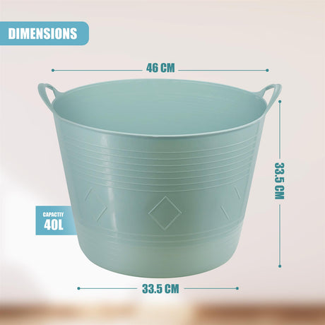 Flexi Tub 40L Home Garden Laundry Basket by GEEZY - UKBuyZone