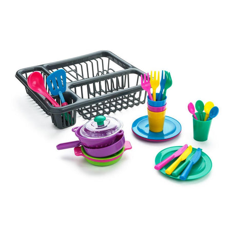 27 Pieces Kitchen Accessories Play Set For Kids by The Magic Toy Shop - UKBuyZone