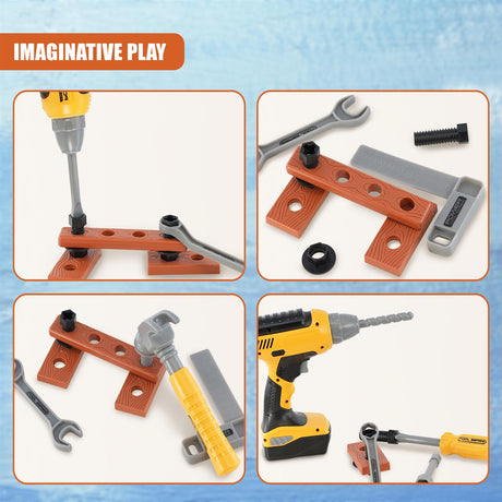 20 Piece Kids Tool Set with Carrying Case by The Magic Toy Shop - UKBuyZone