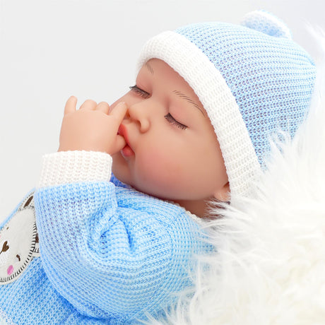BiBi Doll Reborn Sleeping Boy "Periwinkle" (50 cm / 20") by BiBi Doll - UKBuyZone