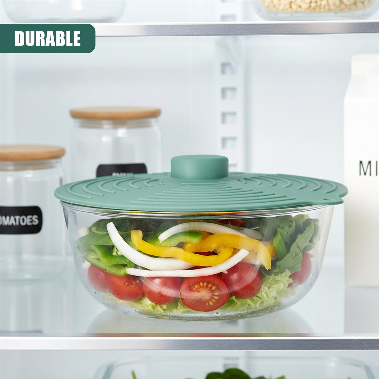 Set of 3 Silicone Food Covers