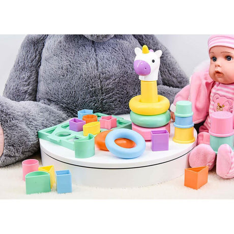 My 1st Sorting & Stacking Shapes Cups Rings Toy Set by The Magic Toy Shop - UKBuyZone