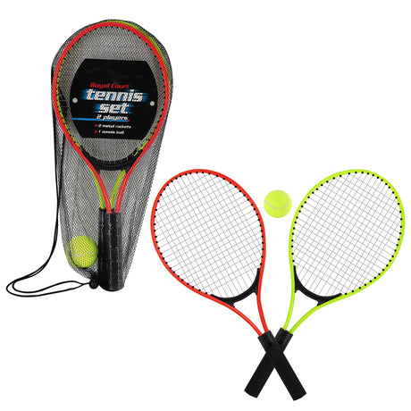 Metal Junior Tennis Set With 2 Racquets and Ball by The Magic Toy Shop - UKBuyZone