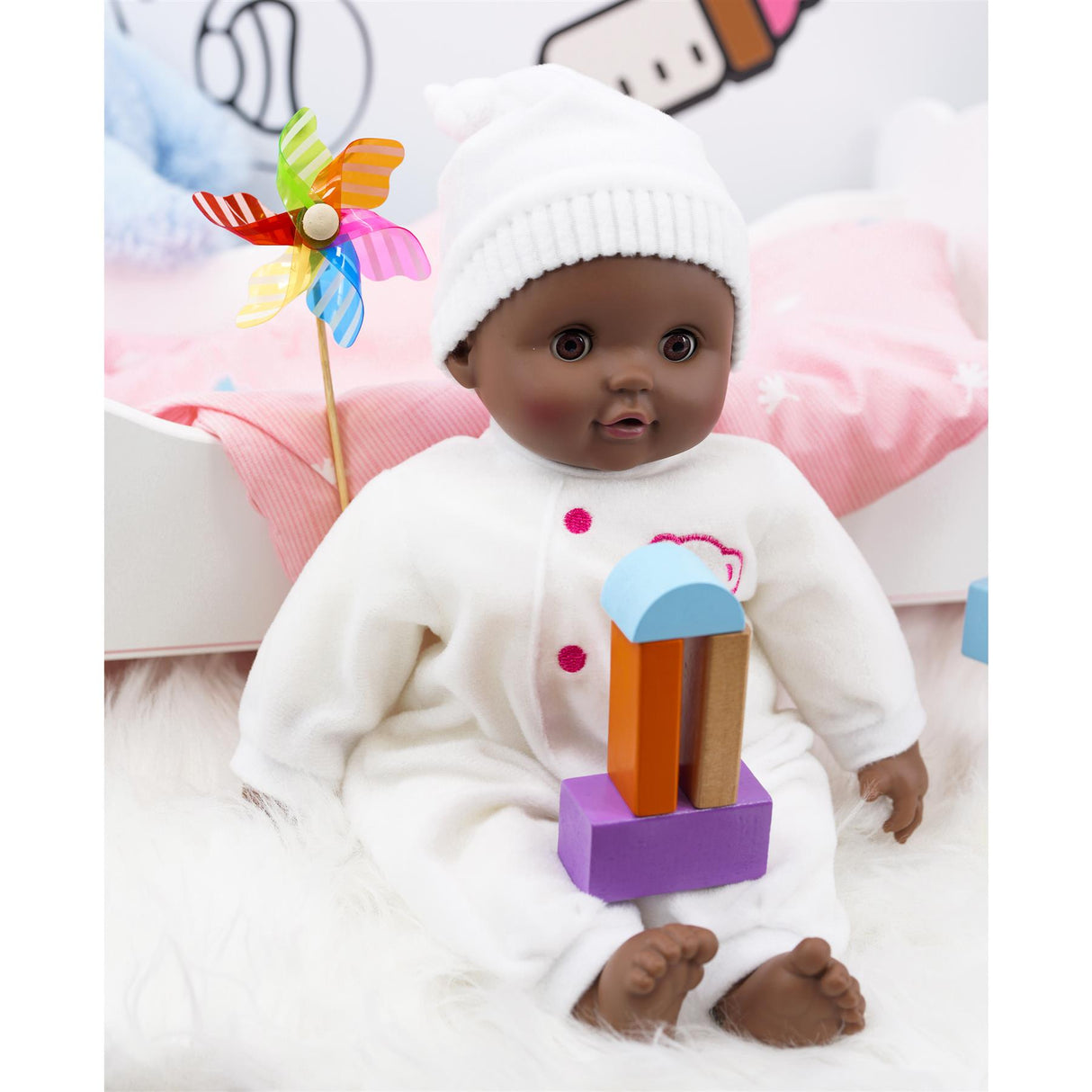 BiBI Black Sleeping Doll (40 cm / 16")