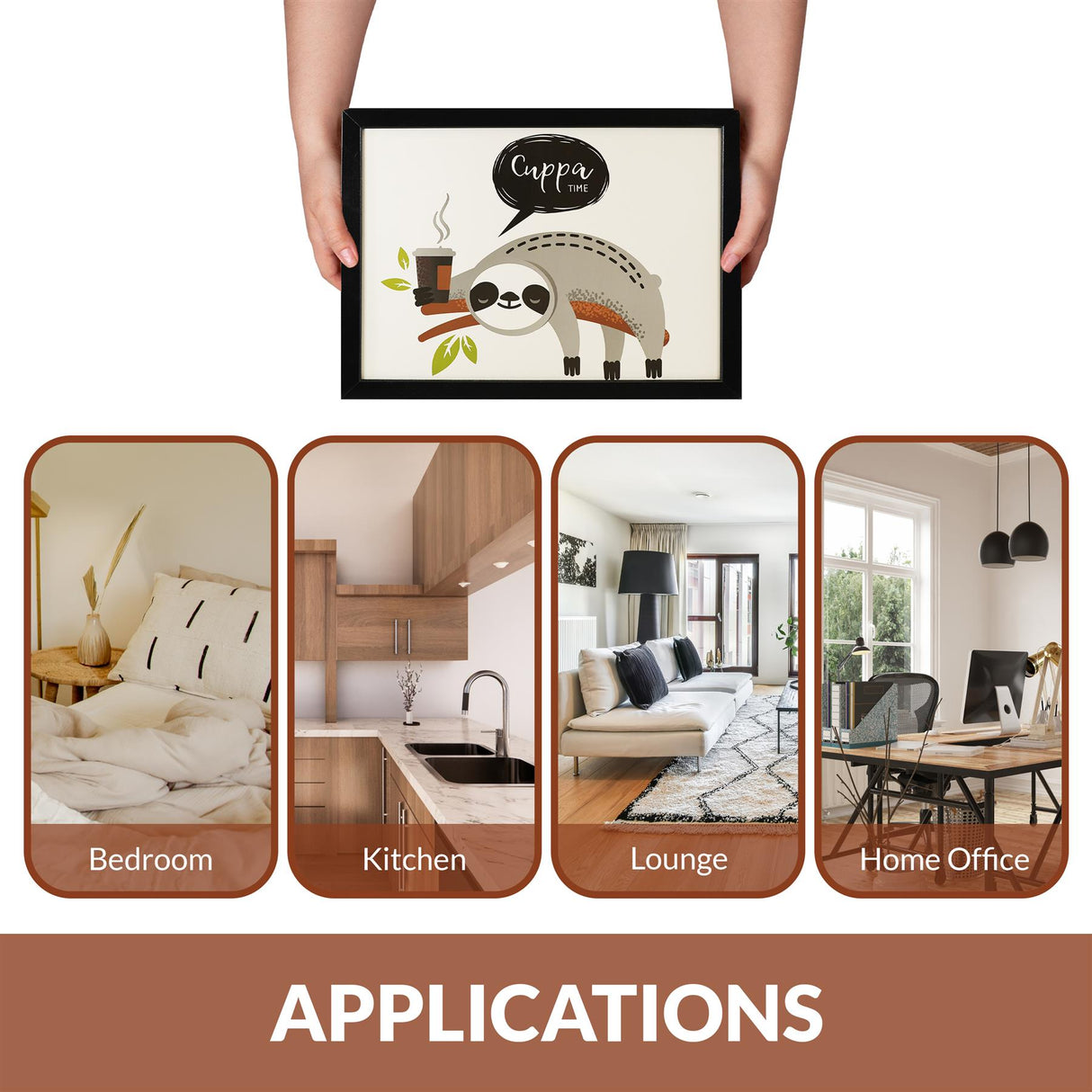 Lap Tray With Bean Bag Cushion (Sloth) by Geezy - UKBuyZone