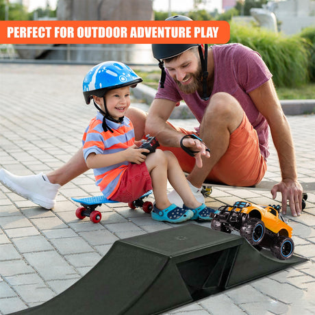 Double Mini Skate Ramp Set by GEEZY - UKBuyZone