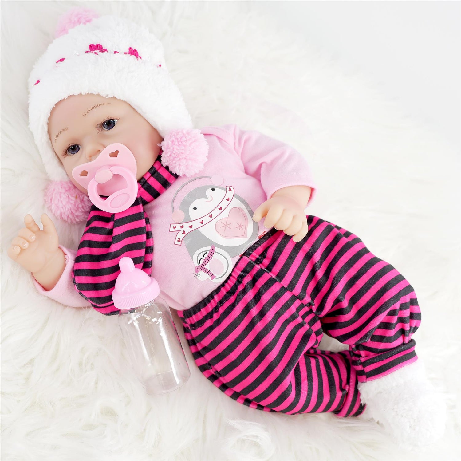 BiBi Reborn Awake Girl "Snowflake" (43 cm / 17") by BiBi Doll - UKBuyZone