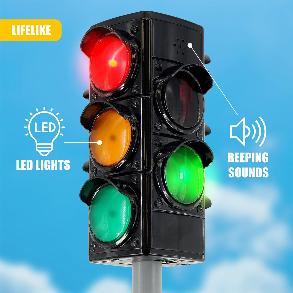 Kids Road Safety Traffic Light by The Magic Toy Shop - UKBuyZone