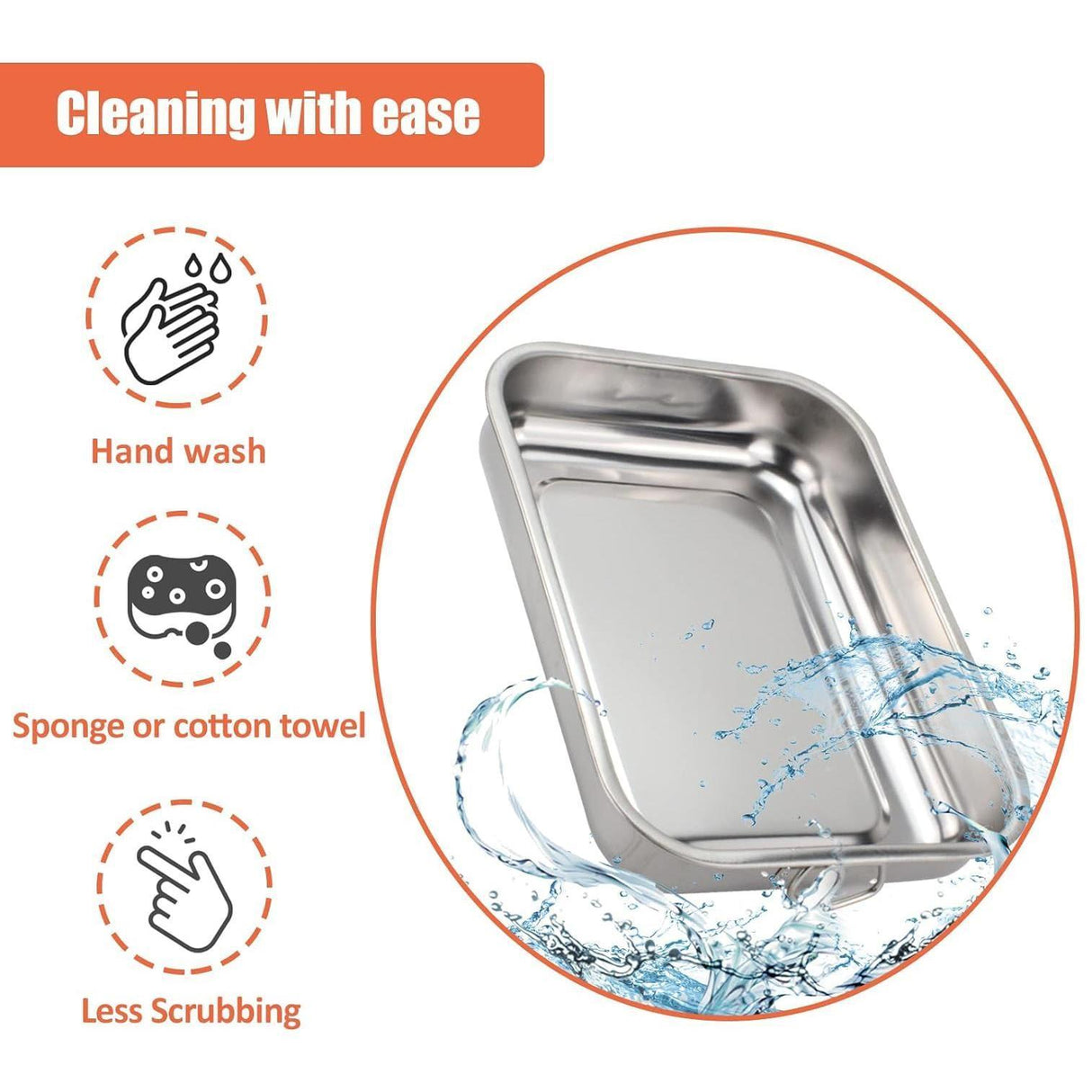 Stainless Steel Oven Roasting Tray by GEEZY - UKBuyZone