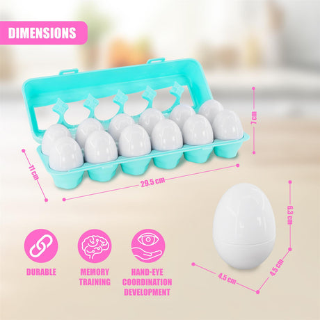 12 Shape Sorter Eggs by The Magic Toy Shop - UKBuyZone
