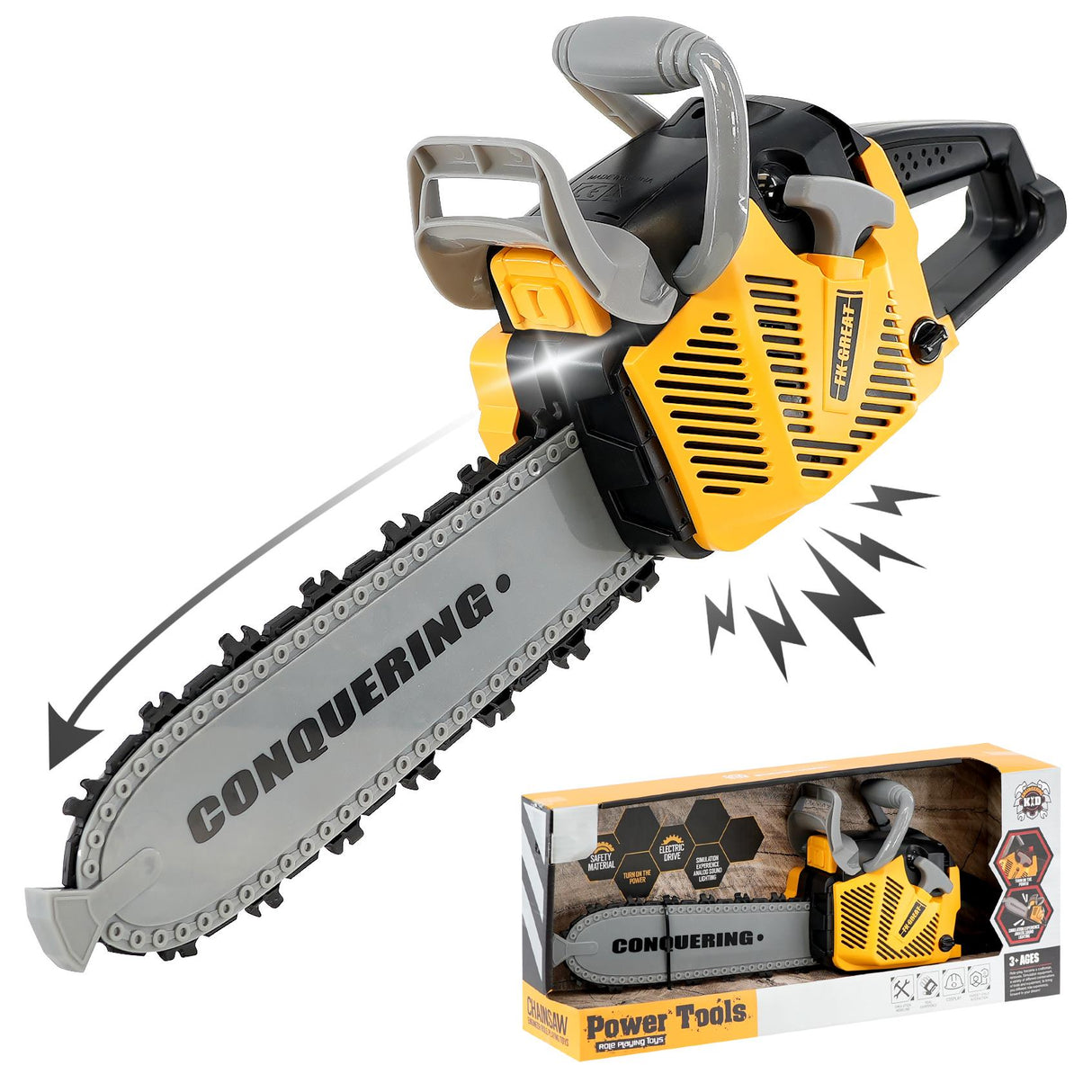 Kids Pretend Chainsaw Toy by The Magic Toy Shop - UKBuyZone
