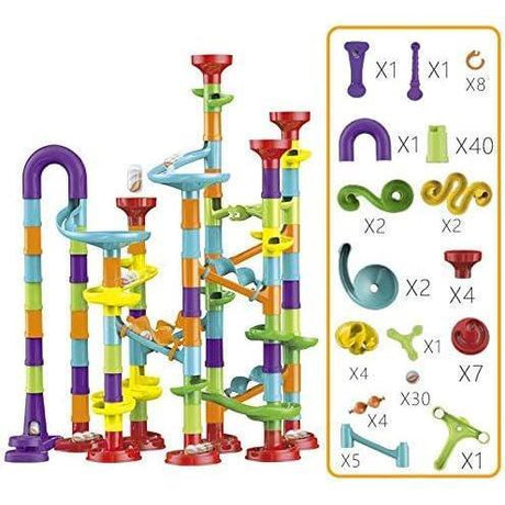 Marble Run Race Building Block Maze Toy Set 113 pcs by The Magic Toy Shop - UKBuyZone