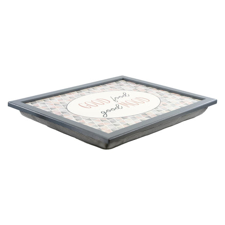 Good Food Good Mood Lap Tray With Bean Bag Cushion by Geezy - UKBuyZone