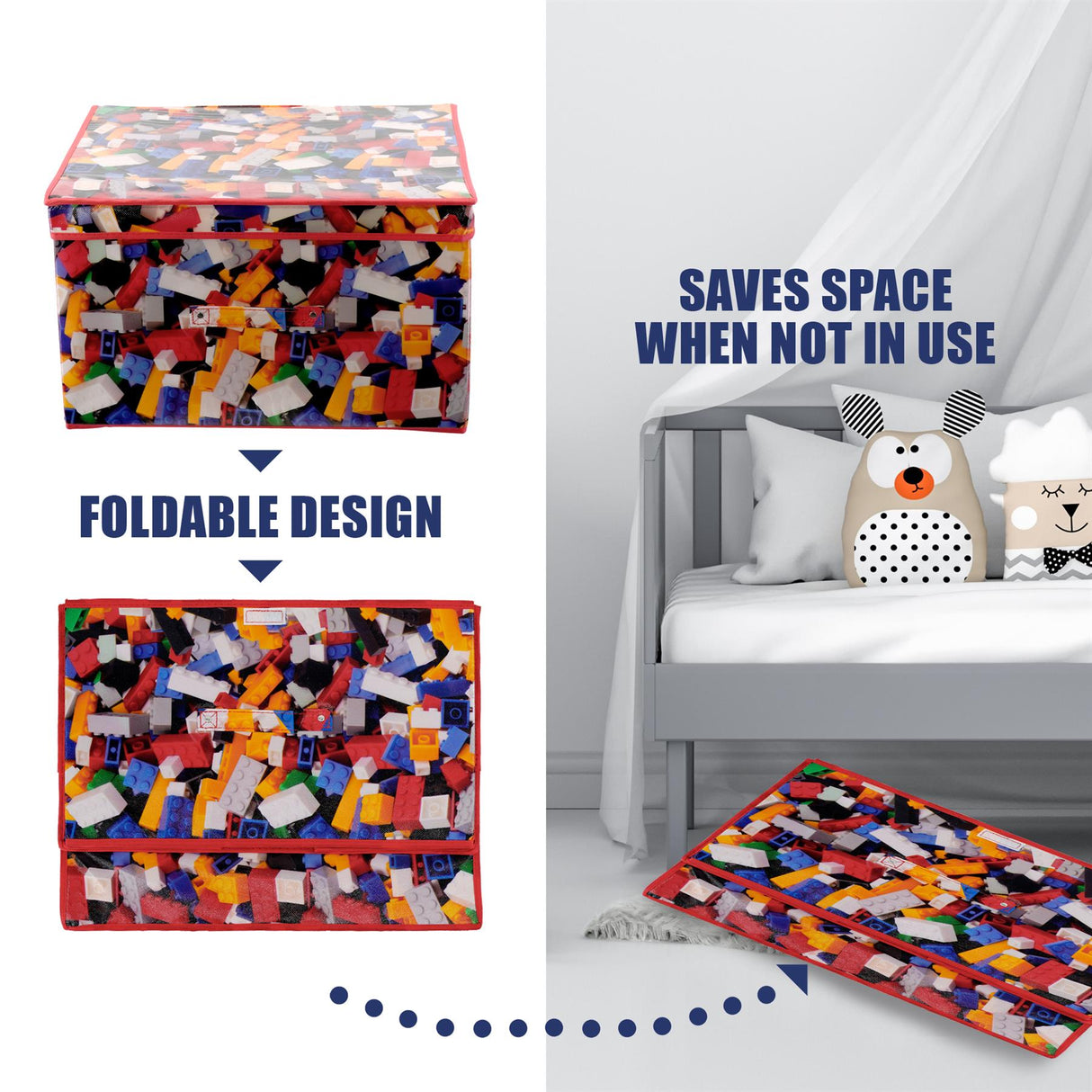 Bricks Large Storage Box by The Magic Toy Shop - UKBuyZone