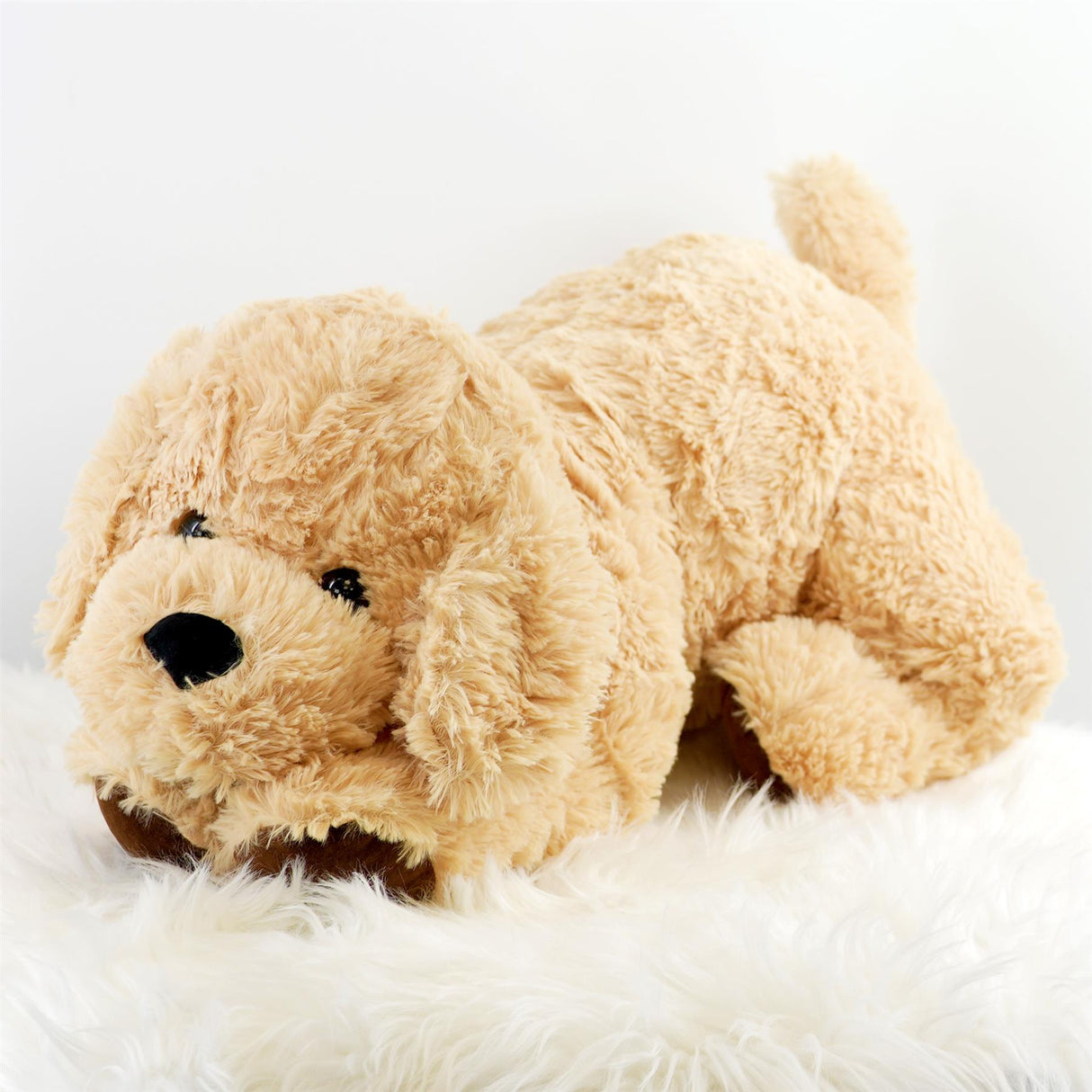Giant Plush Lying Dog Soft Toy, 28 Inch by The Magic Toy Shop - UKBuyZone