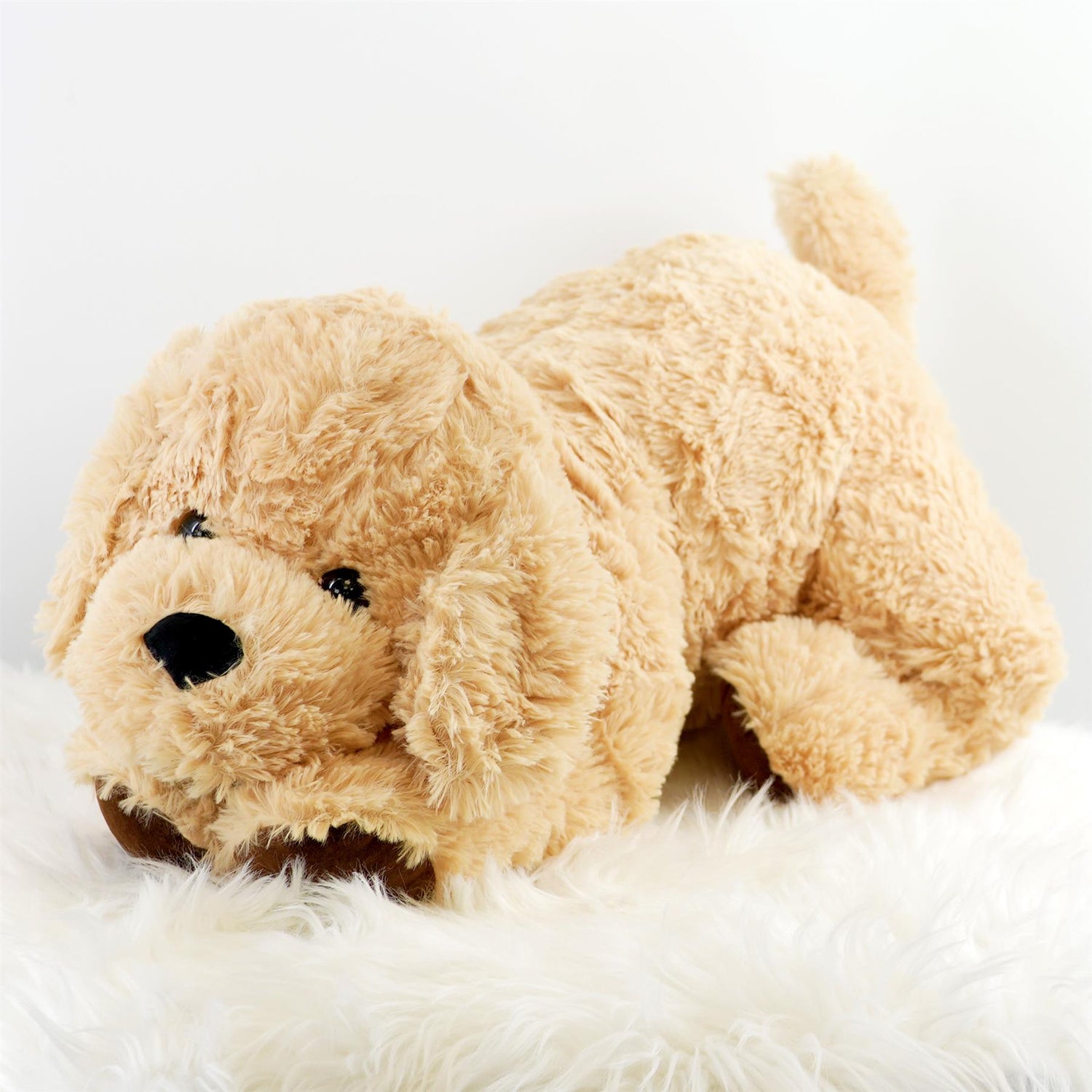 Giant Plush Lying Dog Soft Toy, 28 Inch by The Magic Toy Shop - UKBuyZone