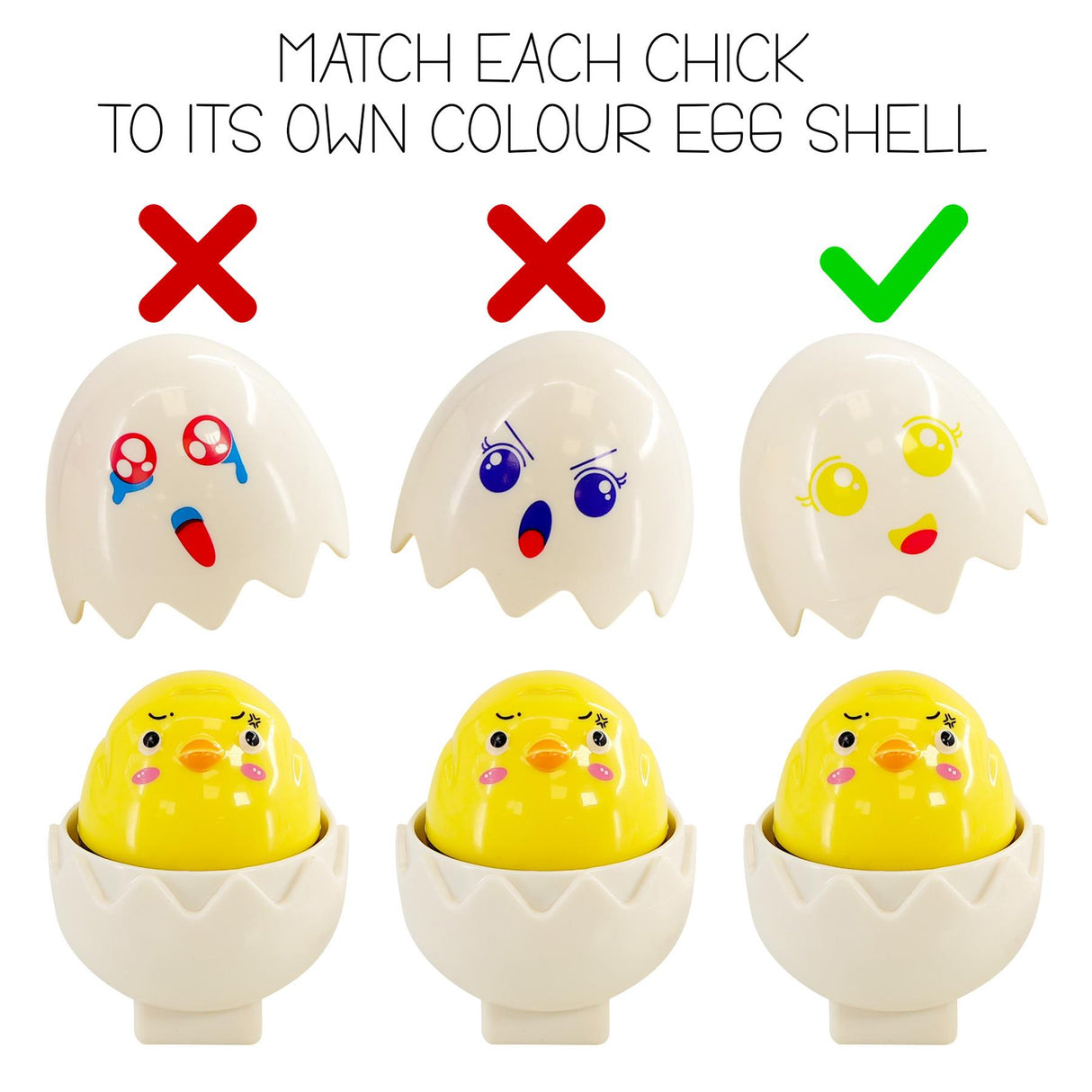 Hide n Squeak Matching Eggs Color & Shape Sorter by The Magic Toy Shop - UKBuyZone