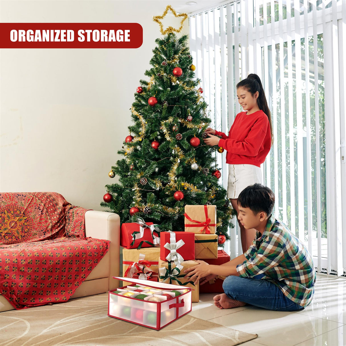 32 Christmas Baubles Storage Box