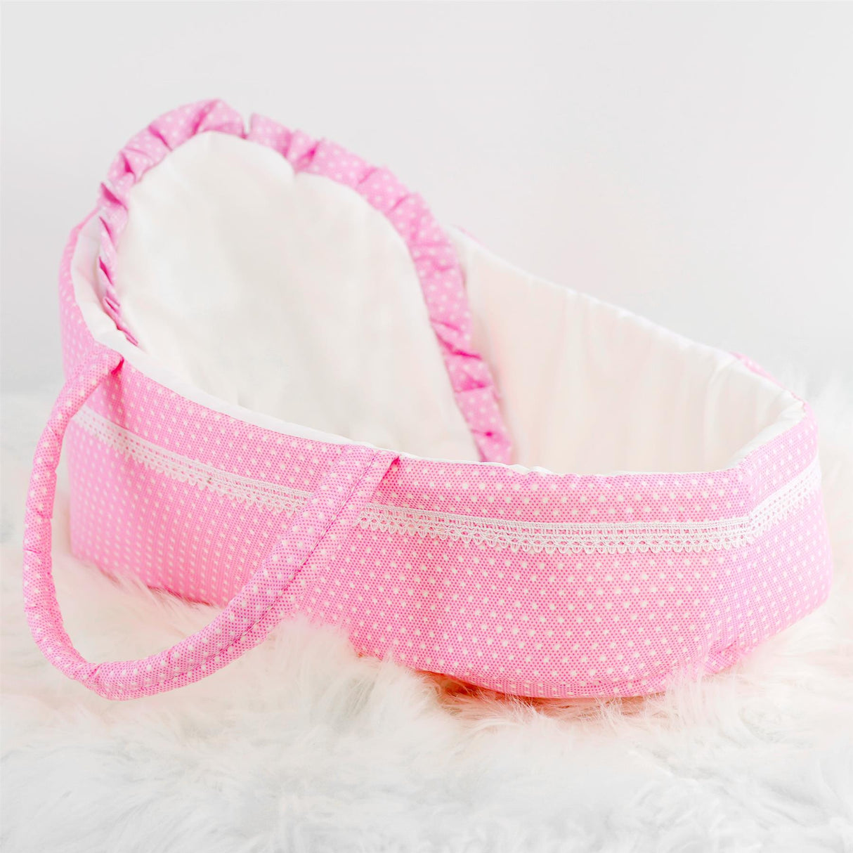 Pink Baby Doll Carry Cot (38 cm / 15")